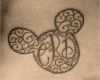 Mickey Mouse Tattoo Vorlage Erstaunlich Black ornaments with Mickey Mouse Tattoo On Arm