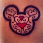 Mickey Mouse Tattoo Vorlage Fabelhaft Mickey Mouse Tattoo Tatoos Pinterest