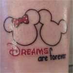 Mickey Mouse Tattoo Vorlage Wunderbar My Mickey and Minnie Tattoo "dreams are forever