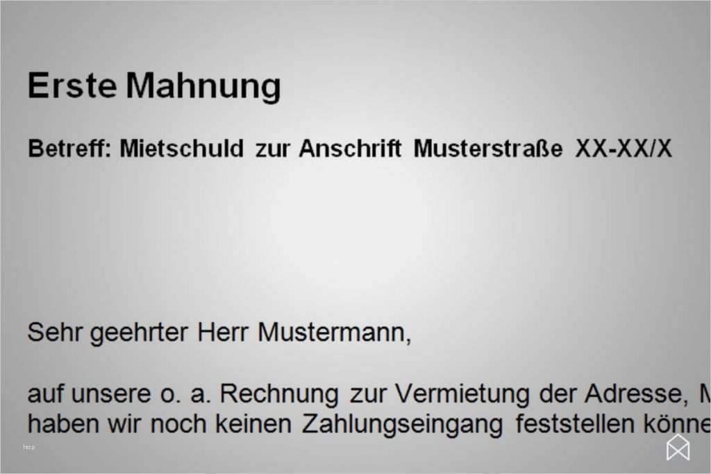 Mieter Mahnung Vorlage Gut 14 Mahnung Mietrückstand Muster