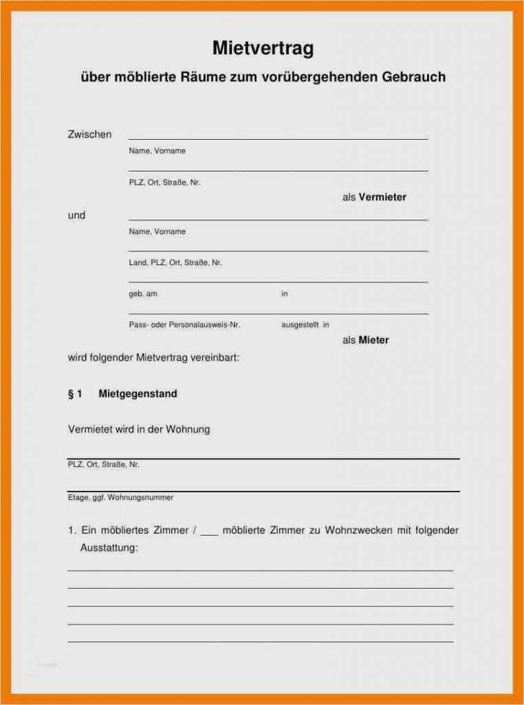 Mietvertrag Untermiete Vorlage Kostenlos Wunderbar 17 Kündigung Vorlage Mietvertrag Kostenlos