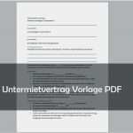 Mietvertrag Vorlage Muster Beste Haus Mietvertrag Kostenlos Untermietvertrag Vorlage Pdf