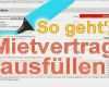 Mietvertrag Vorlage Zum Ausfüllen Wunderbar Mietvertrag Wohnung Ausfüllen Abschließen Und Inhalt