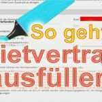 Mietvertrag Vorlage Zum Ausfüllen Wunderbar Mietvertrag Wohnung Ausfüllen Abschließen Und Inhalt