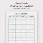 Migräne Tagebuch Vorlage Best Of Migräne Tracker Schmerzen Tracker A5 Kalender Einfügen