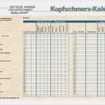 Migräne Tagebuch Vorlage Elegant Kopfschmerzkalender Download