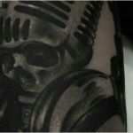 Mikrofon Tattoo Vorlage Best Of totenkopf Kopfhörer Mikrofon Tattoo Tattoo