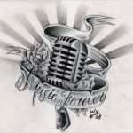 Mikrofon Tattoo Vorlage Fabelhaft Love the Old School Mic Great Tattoo Idea ♥