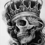 Mikrofon Tattoo Vorlage Gut Skull with Crown Tattoo Design Idea