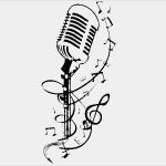 Mikrofon Tattoo Vorlage Inspiration Wandtattoo Mikrofon Mit Noten