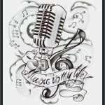 Mikrofon Tattoo Vorlage Wunderbar Drawn Tattoo Mic Pencil and In Color Drawn Tattoo Mic