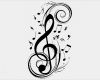 Mikrofon Tattoo Vorlage Wunderbar Wandtattoo Musik Notenschlüssel
