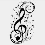 Mikrofon Tattoo Vorlage Wunderbar Wandtattoo Musik Notenschlüssel