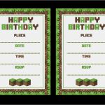 Minecraft Einladungskarten Vorlage Elegant Free Minecraft Printables