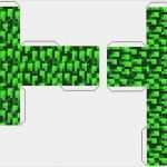 Minecraft Einladungskarten Vorlage Fabelhaft Fiesta De Minecraft Cajas Para Imprimir Gratis