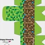 Minecraft Einladungskarten Vorlage Gut Printable Minecraft Favor Box Free