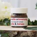 Mini Nutella Etikett Vorlage Hübsch Gastgeschenk Hochzeit Mini Nutella Glas Personalisiert