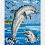 Ministeck Vorlagen Kostenlos Fabelhaft Ministeck „4 In 1 Steckmotiv Set“ Delfine