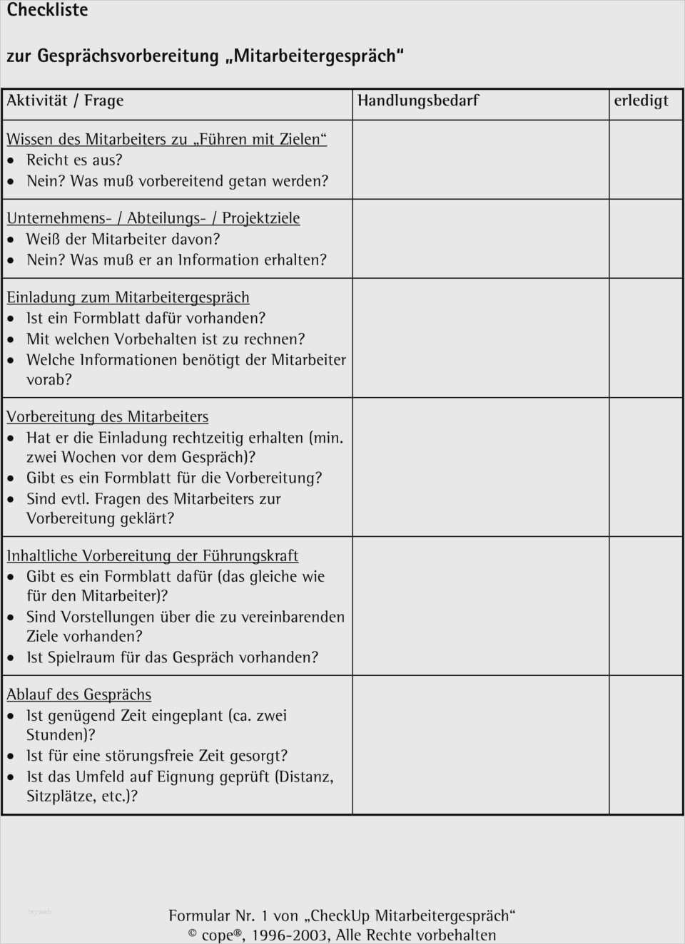 Mitarbeitergespräch Protokoll Vorlage Einzigartig Jahresgespräch Vorlage Best Checkliste Zur