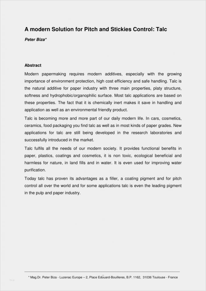 Mitarbeiterumfrage Vorlage Fabelhaft Pdf Talc A Modern solution for Pitch and Stickies Control