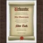 Mittelalterliche Einladung Vorlage Elegant Drucke Selbst Urkunde Alter Sack Und Alte Schachtel Zum