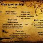 Mittelalterliche Speisekarte Vorlage Großartig Mittelalter