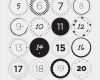 Möbel Vorlagen Zum Ausschneiden 1 50 Erstaunlich Adventskalender Zahlen "1 24" Als Pdf Bei Kreando