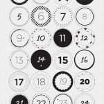 Möbel Vorlagen Zum Ausschneiden 1 50 Erstaunlich Adventskalender Zahlen &quot;1 24&quot; Als Pdf Bei Kreando
