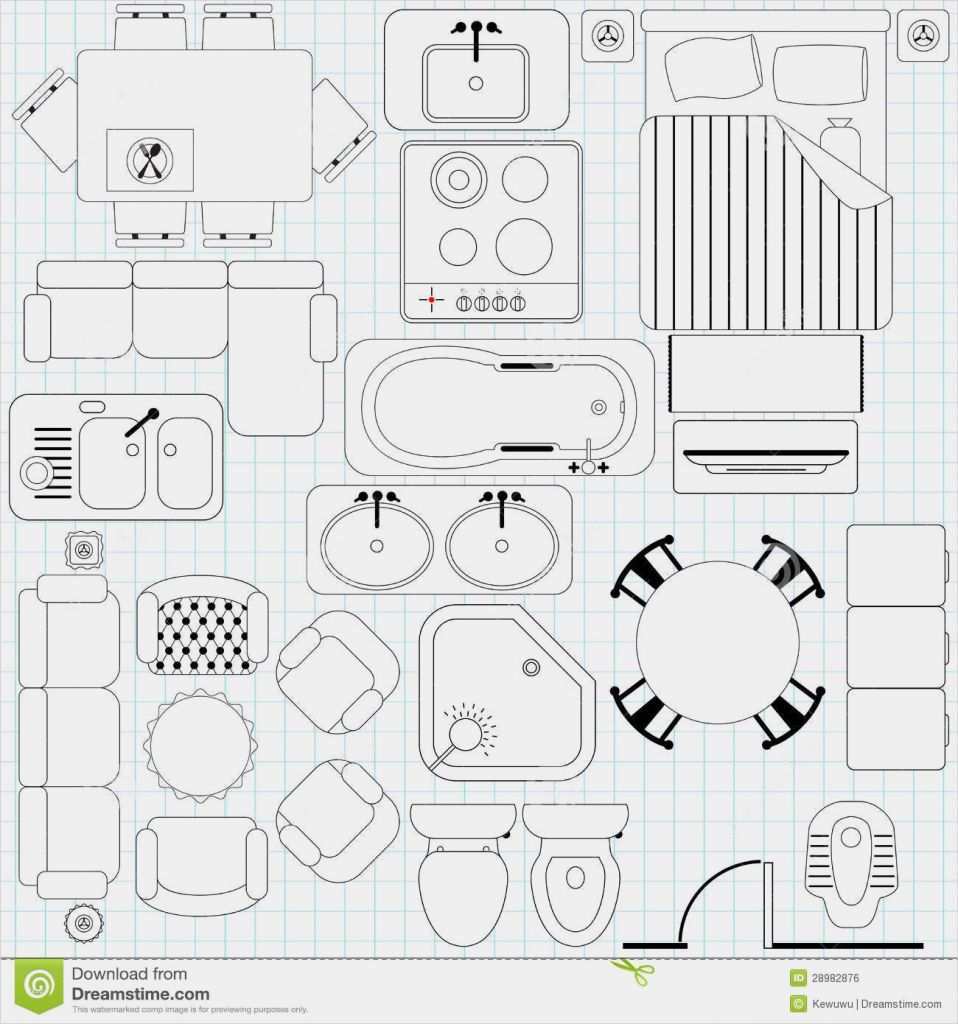 Möbel Vorlagen Zum Ausschneiden 1 50 Luxus Einfache Möbel Grundriss