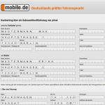 Mobile Kaufvertrag Vorlage Neu Muster formular Autoverkauf