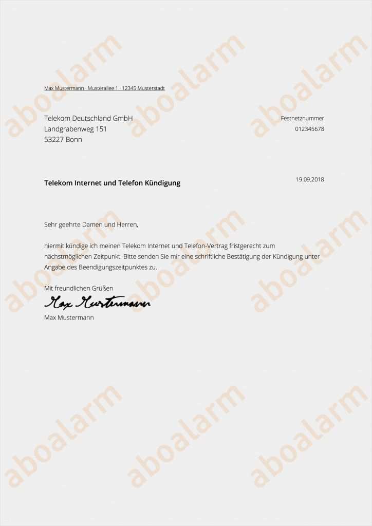 Mobilfunkvertrag Kündigen Telekom Vorlage Wunderbar Telekom Online Kündigen
