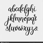 Moderne Kalligraphie Vorlagen Genial Handschriftliche Pinsel Briefe Abc Moderne Kalligraphie