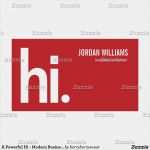 Moderne Visitenkarten Vorlage Beste Ein Starkes Hallo Moderne Visitenkarte Rot