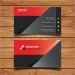 Moderne Visitenkarten Vorlage Neu Rote Und Schwarze Moderne Visitenkarte Vorlage