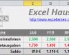 Monatliche Ausgaben Excel Vorlage Wunderbar Excel Haushaltsbuch [kostenloser Download]