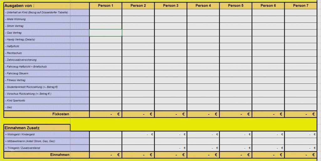Monatliche Ausgaben Tabelle Vorlage Elegant tolle Liste Der Monatlichen Ausgaben Vorlage Ideen