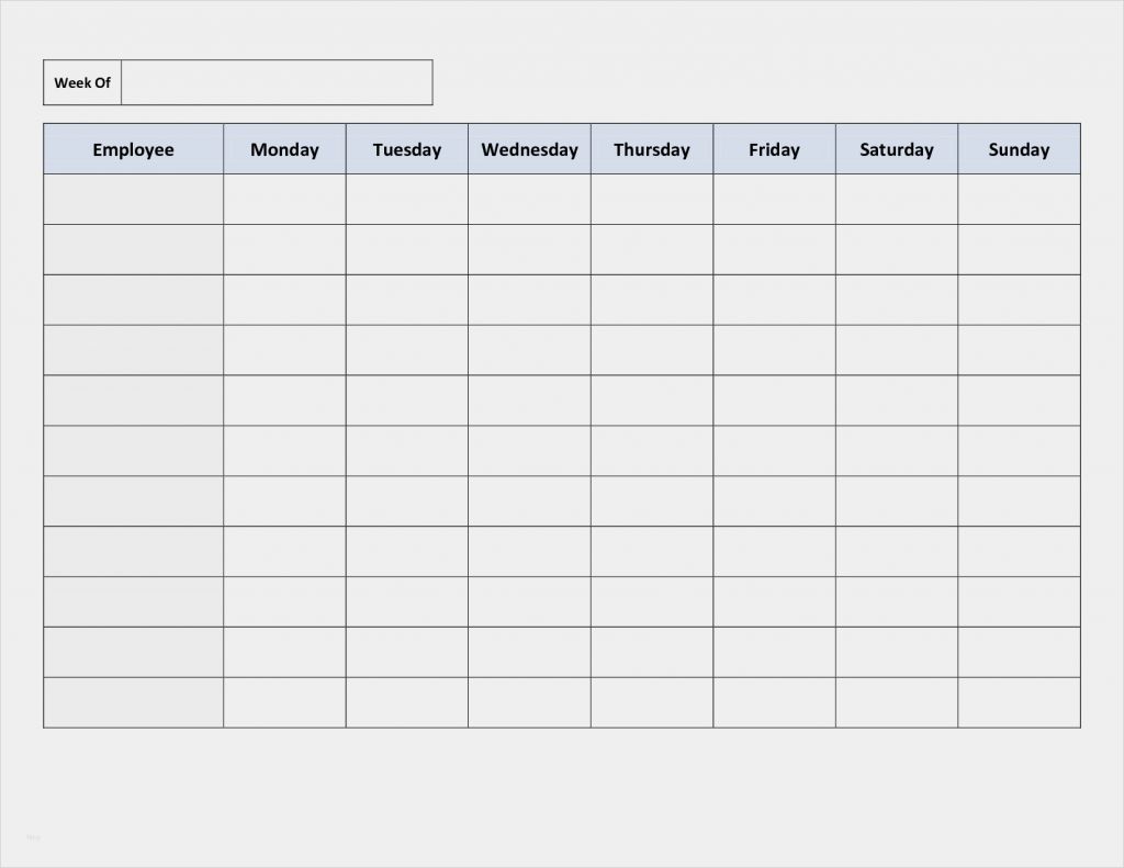Monatsarbeitsplan Vorlage Kostenlos Neu Free Printable Work Schedules 