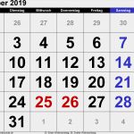 Monatskalender 2019 Vorlage Schönste Kalender Dezember 2019 Als Word Vorlagen