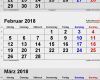 Monatskalender Vorlage 2018 Wunderbar Kalender Februar 2018 Als Word Vorlagen
