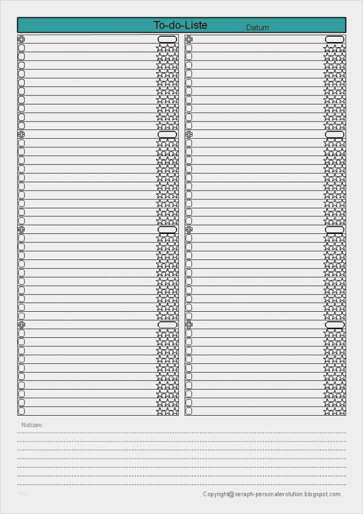Monatsplan Vorlage Pdf Neu to Do Liste