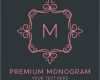 Monogramme Vorlagen Cool Premium Monogramm Vorlage