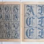 Monogramme Vorlagen Einzigartig Französisches Alphabet Stickerei Broschüre Kleine Vintage