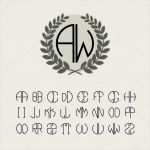 Monogramme Vorlagen Wunderbar Satz Der Vorlage Briefe Monogramm Erstellen — Stockvektor