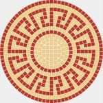 Mosaik Basteln Vorlagen Beste Mosaik Vorlagen Meander 30 D=30cm Günstig Kaufen