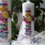 Mosaik Motive Vorlagen Beste Künstler Taufkerze &quot;adf&quot; sonne Fischerosa Frieda