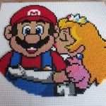 Mosaik Motive Vorlagen Wunderbar Mario and Princess Peach Aus Bügelperlen Hama Perler