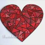 Mosaik Muster Vorlagen Für Kinder Wunderbar Bastelidee Für Kinder Papier Mosaik Herz