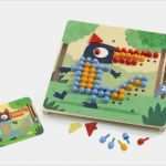 Mosaik Vorlagen Für Kinder Wunderbar Steckspiel Mosaik Lustige Tiere Djeco Neu