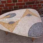 Mosaik Vorlagen Tisch Schön Cocktail Tisch 50er Jahre Mit Holz Beinen Nierentisch Mit