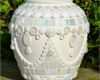 Mosaiksteine Basteln Vorlagen Einzigartig White Glass Mosaic and Ceramic Flower Vase